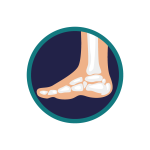 icono de pie y tobillo